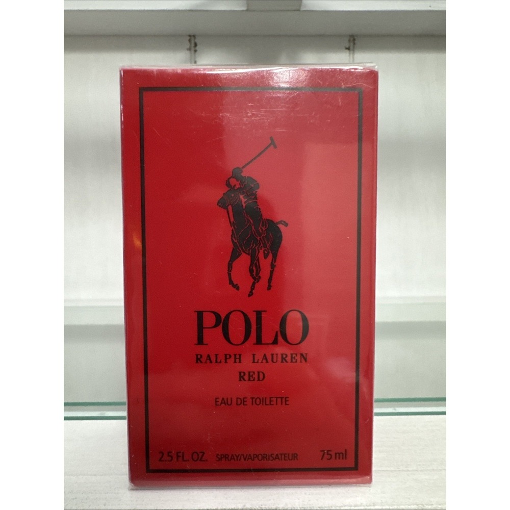 RALPH LAUREN POLO RED EAU DE TOILETTE SPRAY FOR MEN 2.5 FL OZ SEALED MR 1207